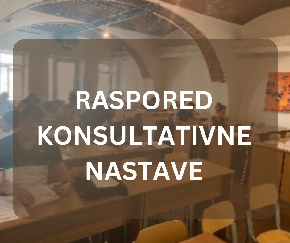 Rasporedi konsultativne nastave